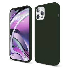 Husa iPhone 12 Pro Max Casey Studios Premium Soft Silicone - Light Purple Dark Marine Green 