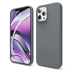 Husa iPhone 12 Pro Max Casey Studios Premium Soft Silicone - Light Purple Dark Gray 
