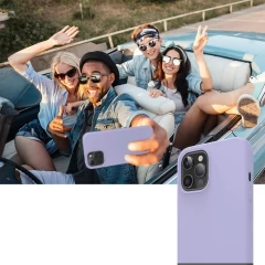 Husa iPhone 12 Pro Max Casey Studios Premium Soft Silicone - Light Lilac Light Lilac