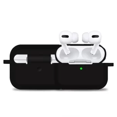 Husa Airpods Pro Casey Studios Silicone - Negru Negru