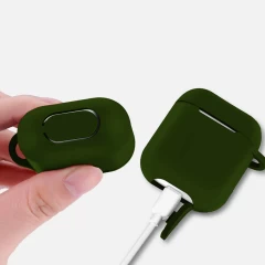 Husa Airpods 1/2 Casey Studios Silicone - Dark Green Dark Green