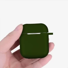 Husa Airpods 1/2 Casey Studios Silicone - Dark Green Dark Green