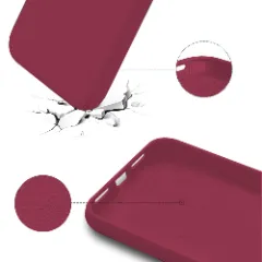 Husa iPhone 12 Mini Casey Studios Premium Soft Silicone Burgundy