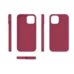 Husa iPhone 12 Mini Casey Studios Premium Soft Silicone Burgundy