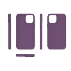 Husa iPhone 12 Mini Casey Studios Premium Soft Silicone Light Purple