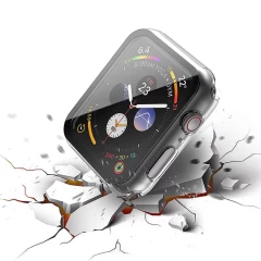 Carcasa 360° (Husa + Folie) Apple Watch 7/8 - 41MM Casey Studios - Transparent Transparent