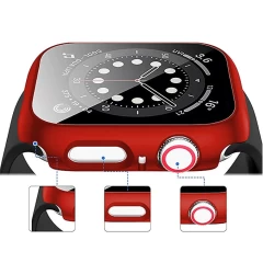 Carcasa 360° (Husa + Folie) Apple Watch 4/5/6/SE - 44MM Casey Studios - Red Red
