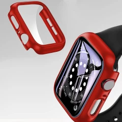 Carcasa 360° (Husa + Folie) Apple Watch 7/8 - 45MM Casey Studios - Red Red