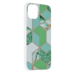 Husa iPhone 11 Arpex Marble Series - Green Hex Green Hex