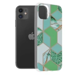 Husa iPhone 11 Arpex Marble Series - Green Hex Green Hex