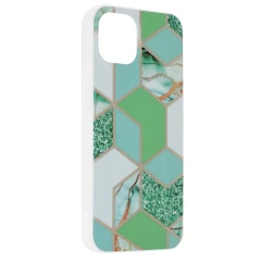 Husa iPhone 13 Arpex Marble Series - Green Hex Green Hex