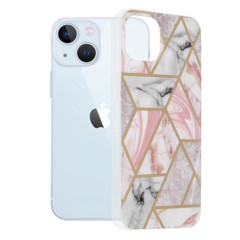 Husa iPhone 13 Arpex Marble Series - Pink Hex