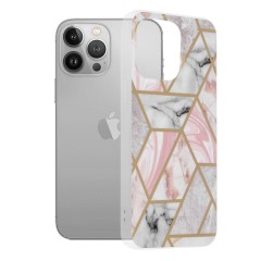 Husa iPhone 13 Pro Arpex Marble Series - Pink Hex