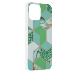 Husa iPhone 13 Pro Max Arpex Marble Series - Green Hex Green Hex