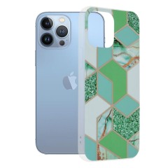 Husa iPhone 13 Pro Max Arpex Marble Series - Green Hex