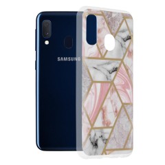 Husa Samsung Galaxy A20e Arpex Marble Series - Pink Hex