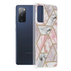 Husa Samsung Galaxy S20 FE / S20 FE 5G Arpex Marble Series - Pink Hex Pink Hex
