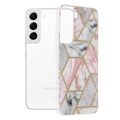 Husa Samsung Galaxy S22 Arpex Marble Series - Pink Hex Pink Hex