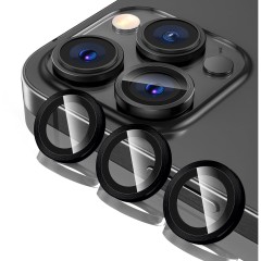 Protectie Camera pentru iPhone 11 Pro / iPhone 11 Pro Max, Casey Studios MaxDefense+,  Ultra HD, Protectie Profesionala Camere 3D, Anti Amprente, Anti Zgarieturi, Anti Socuri, Negru