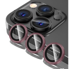 Protectie Camera pentru iPhone 12 Pro Max, Casey Studios MaxDefense+,  Ultra HD, Protectie Profesionala Camere 3D, Anti Amprente, Anti Zgarieturi, Anti Socuri, Roz