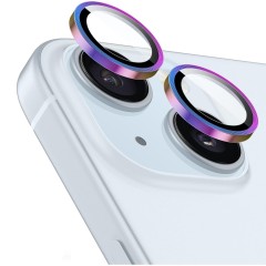 Protectie Camera pentru iPhone 13 / iPhone 13 Mini, Casey Studios MaxDefense+,  Ultra HD, Protectie Profesionala Camere 3D, Anti Amprente, Anti Zgarieturi, Anti Socuri, Curcubeu