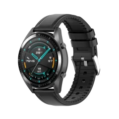 Curea Samsung Galaxy Watch (46mm) / Watch 3 / Gear S3, Huawei Watch GT / GT 2 / GT 2e / GT 2 Pro / GT 3 (46 mm) Arpex - Negru Negru