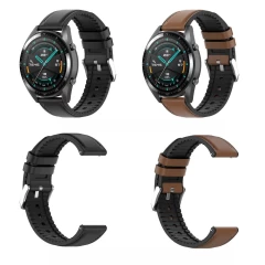 Curea Samsung Galaxy Watch 4, Galaxy Watch Active 1 / 2 (40 mm / 44 mm), Huawei Watch GT / GT 2 / GT 3 (42 mm) Arpex - Negru Negru