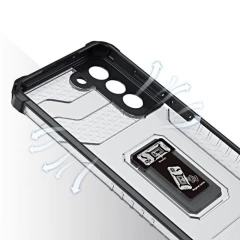Husa Samsung Galaxy S22 Plus 5G Arpex Crystal Ring Case - Negru Negru