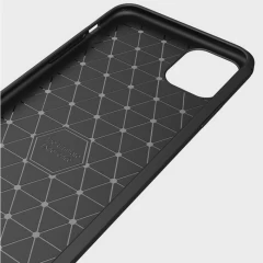 Husa iPhone 12 / 12 Pro Arpex Carbon Silicone - Negru Negru