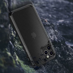 Husa iPhone 11 Pro Max Arpex CarbonFuse - Negru Negru