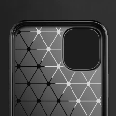 Husa iPhone 13 Pro Arpex Carbon Silicone - Negru Negru