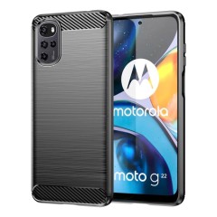 Husa Motorola Moto G22 Arpex Carbon Silicone - Negru