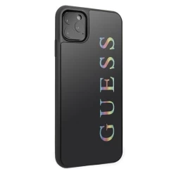 Husa Guess GUHCN65LGMLBK iPhone 11 Pro Max black Glitter Logo - Negru Negru