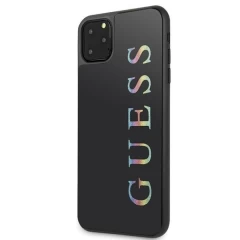 Husa Guess GUHCN65LGMLBK iPhone 11 Pro Max black Glitter Logo - Negru Negru