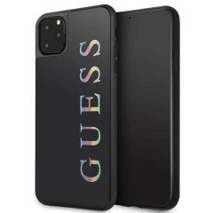 Husa Guess GUHCN65LGMLBK iPhone 11 Pro Max black Glitter Logo - Negru Negru