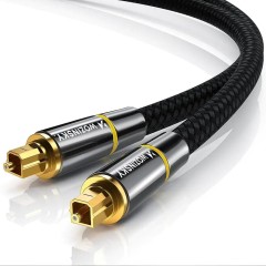 Cablu Audio Toslink, Wozinsky - 3m - Negru
