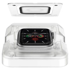 Pachet 2x Folie Sticla Apple Watch 4/5/6/SE 44mm,, Spigen ProFlex - Black Black