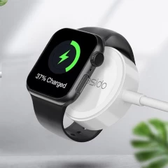 Cablu 2in1 USB to Lightning, Apple Watch, 2.4A, 1.2m Yesido CA-70 - White White