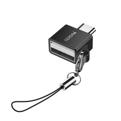 Adaptor Type-C la USB, Plug & Play, 480Mbps Yesido - Black