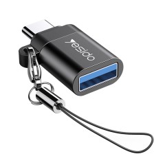 Adaptor Type-C la USB 3.0, Plug & Play, 5Gbps Yesido - Black