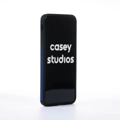 Husa iPhone XS Max Casey Studios Grained Leather - Albastru Albastru