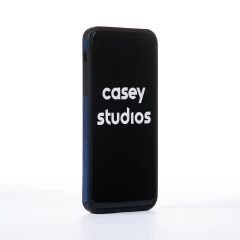 Husa iPhone 11 Pro Max Casey Studios Grained Leather - Albastru Albastru