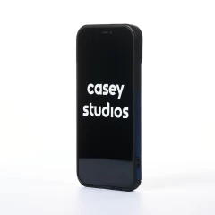 Husa iPhone 12 Pro Casey Studios Grained Leather - Albastru Albastru