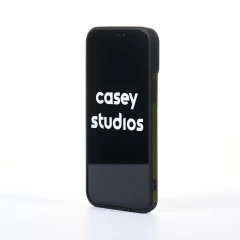 Husa iPhone 12 Pro Max Casey Studios Grained Leather - Verde Verde