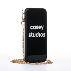 Husa iPhone X/XS Casey Studios Holo Pouch - Negru Negru