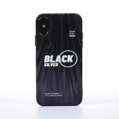 Husa iPhone X/XS Casey Studios Black Silver - Negru Negru