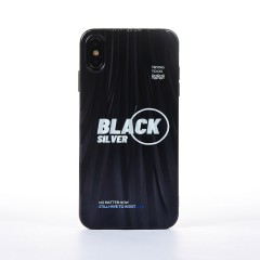 Husa iPhone XS Max Casey Studios Black Silver - Negru