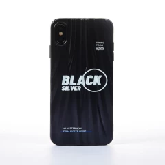 Husa iPhone XS Max Casey Studios Black Silver - Negru Negru