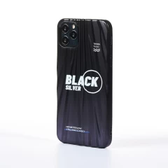 Husa iPhone 11 Pro Max Casey Studios Black Silver - Negru Negru