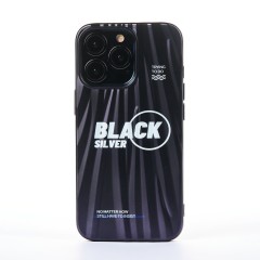 Husa iPhone 13 Pro Casey Studios Black Silver - Negru